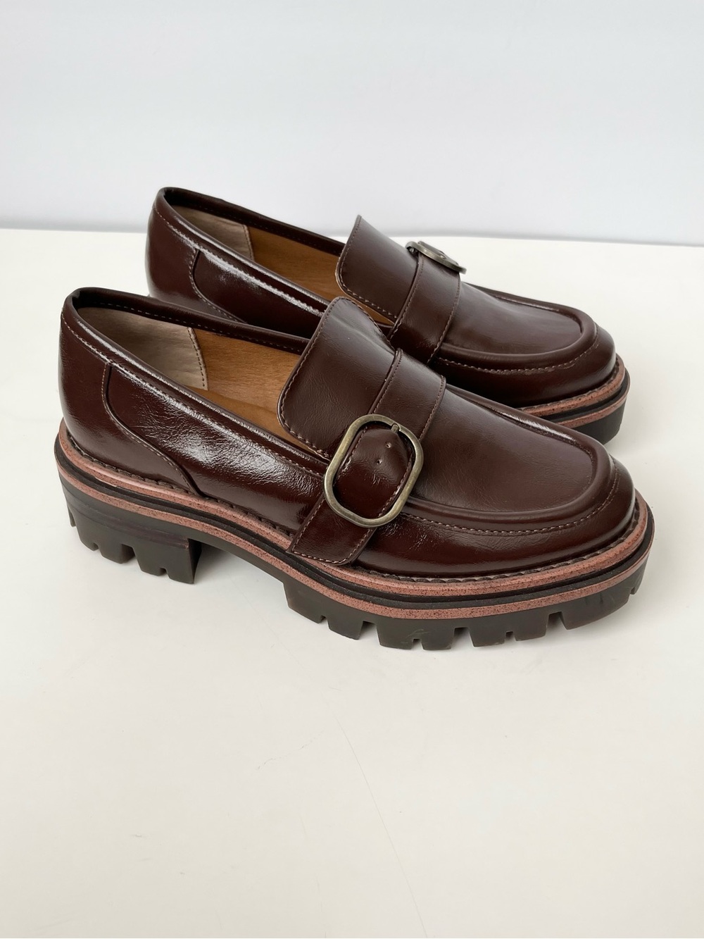Korks by Kork Ease Vara Platform Loafers Brown NEW 6.5 - Picture 5 of 12